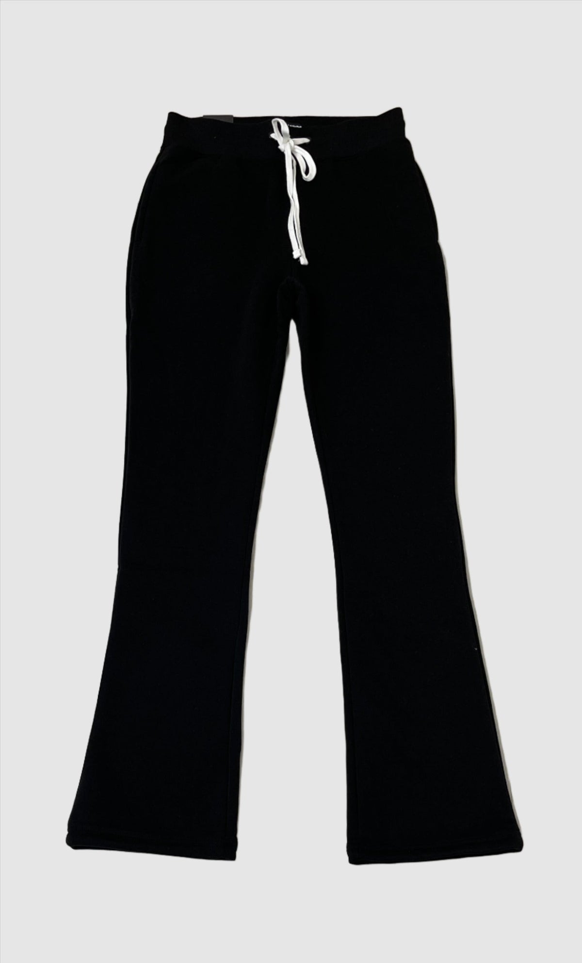 Fleece Stacked Fit Pants - Black