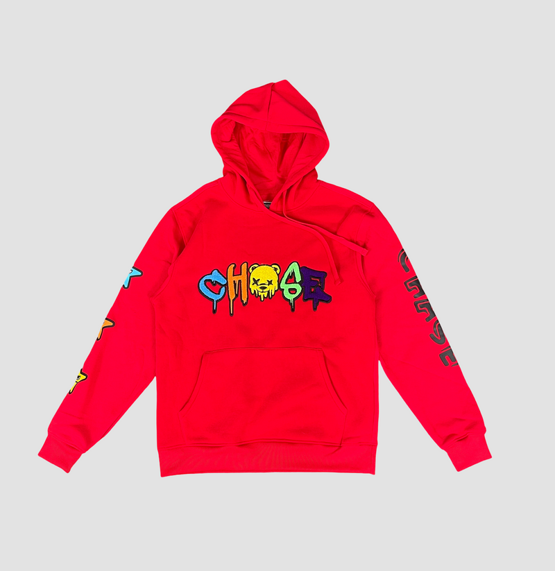 Chase Fleece Hoodie - Red