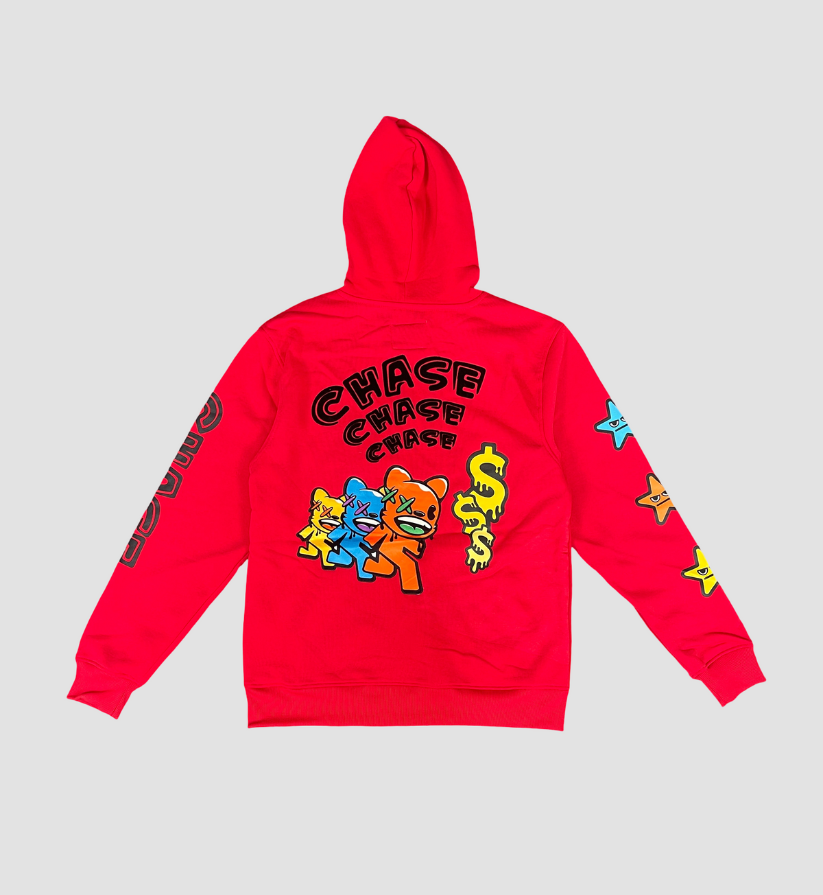 Chase Fleece Hoodie - Red detail