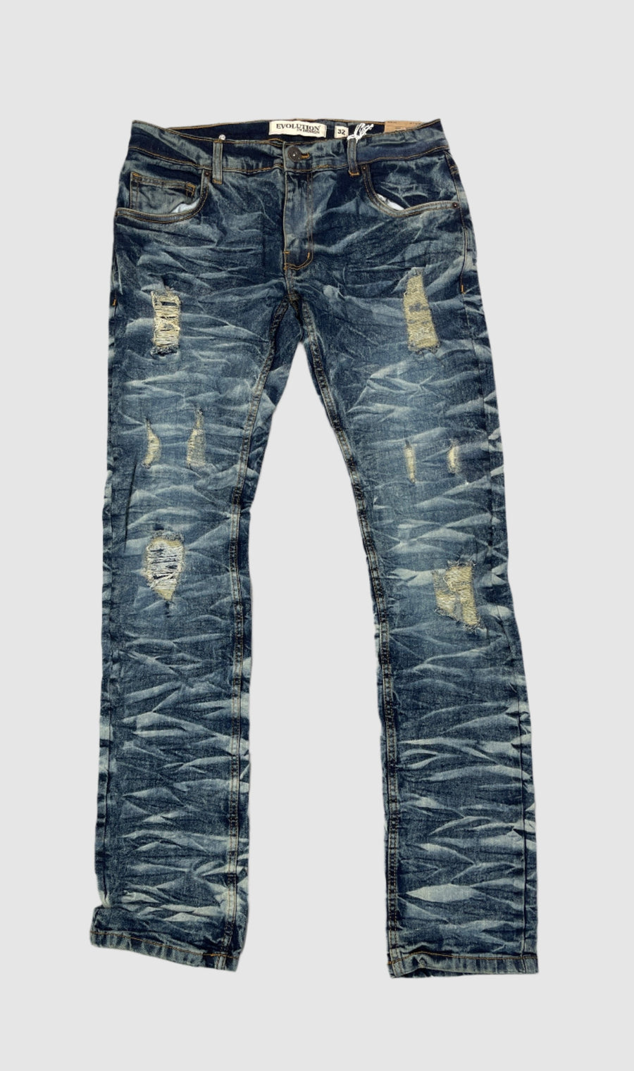 Wild Tiger Denim Jean - S.Blue