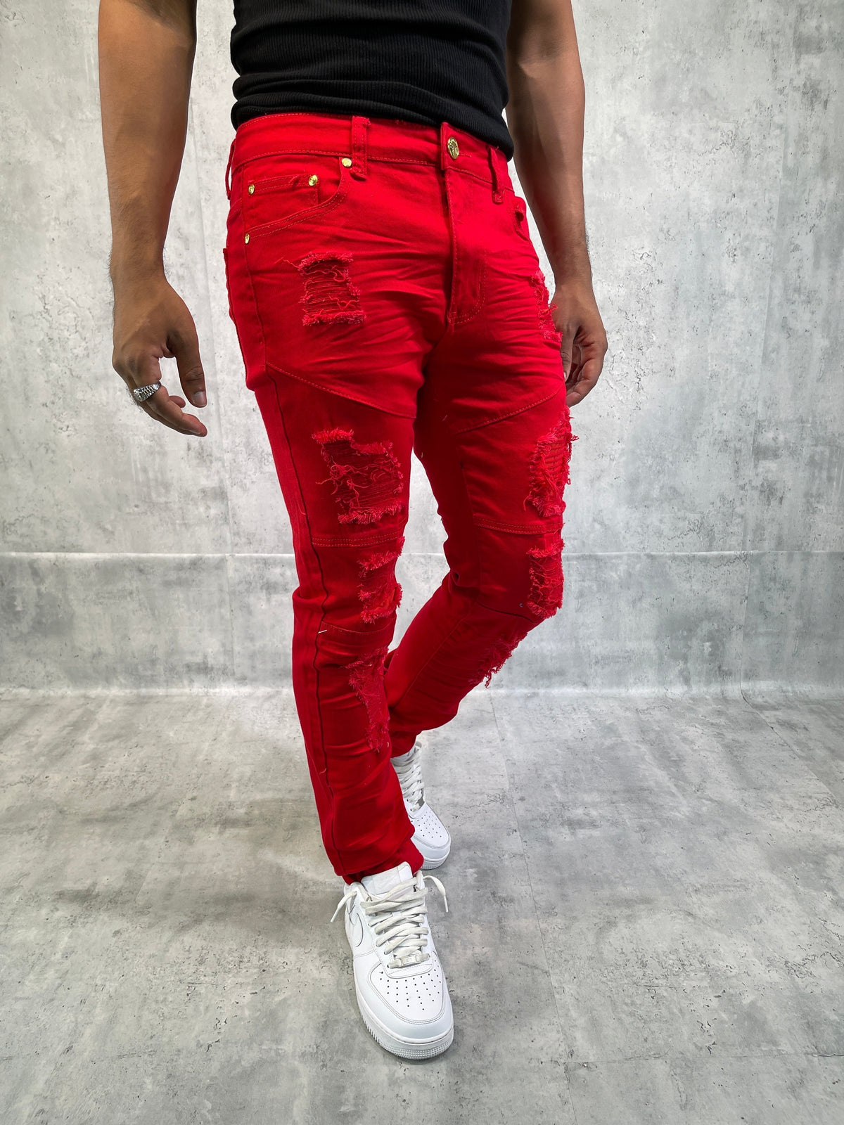 Ripped Denim Pants