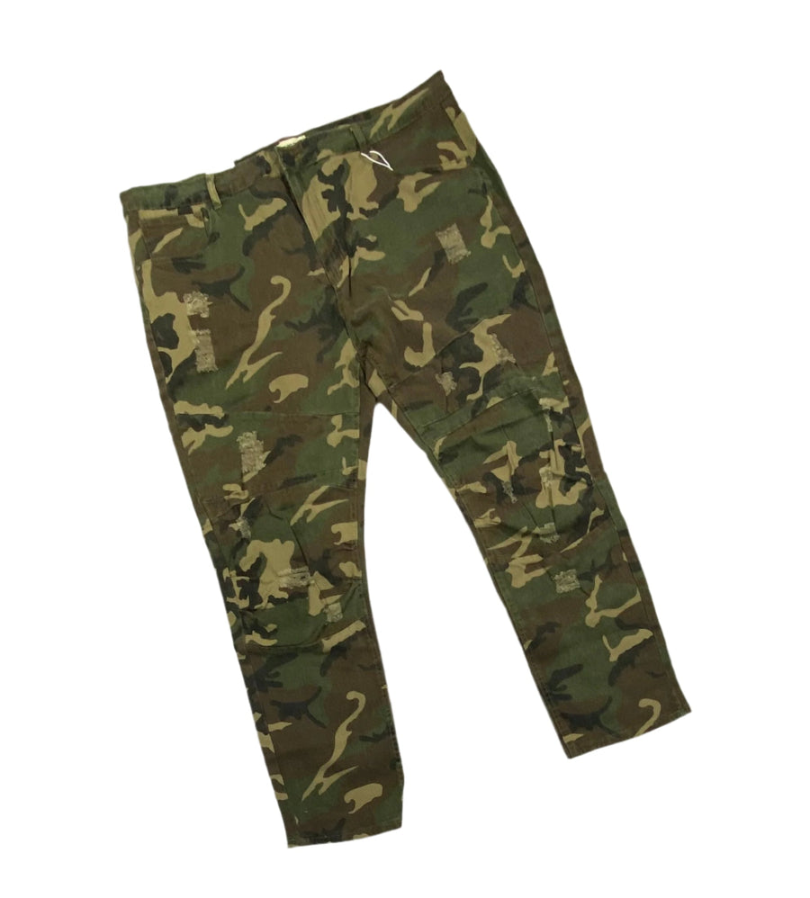 Big & Tall Ripped Jeans - Light Camo