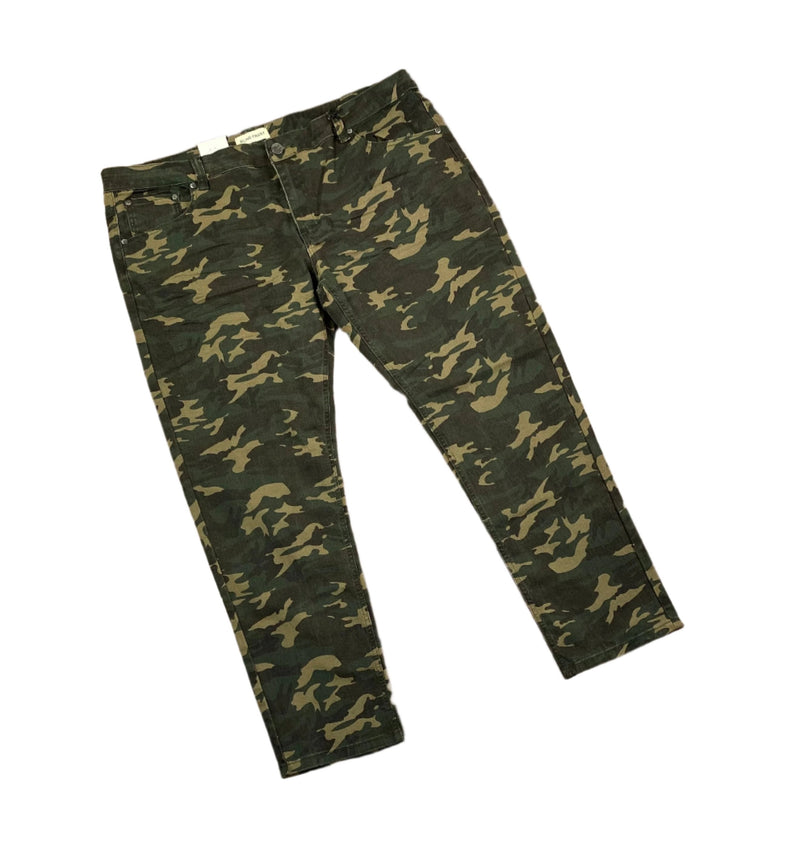Men's Big & Tall Camo Twill Slim Fit Stretch Pants — alternate view