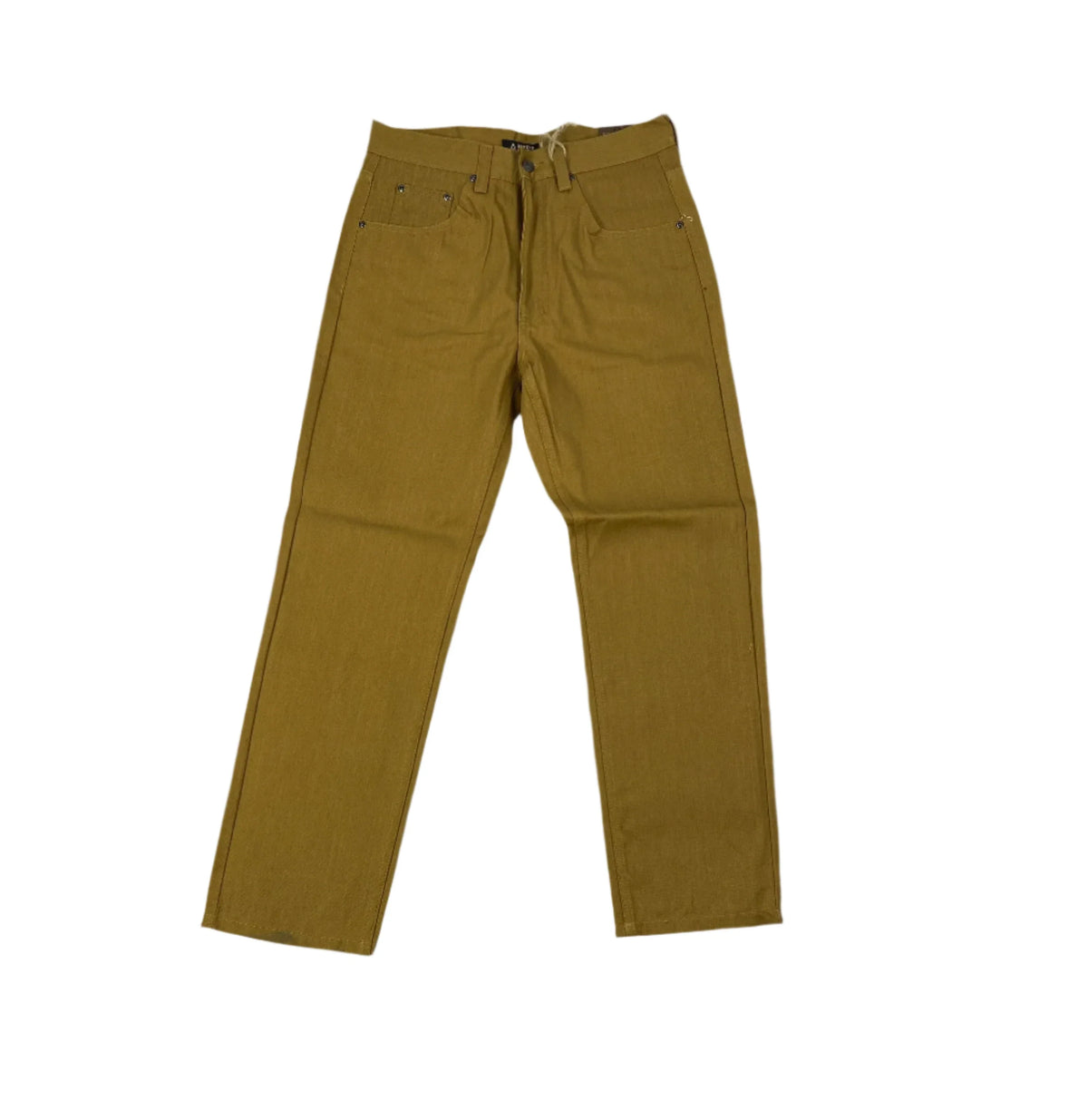 Raw Denim Jeans - Camel