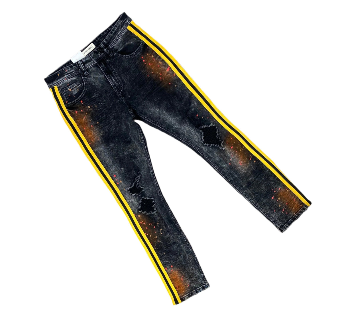 B&T Stripe Jeans w/ Paint