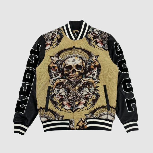 Tapestry Varsity Jacket - Khaki