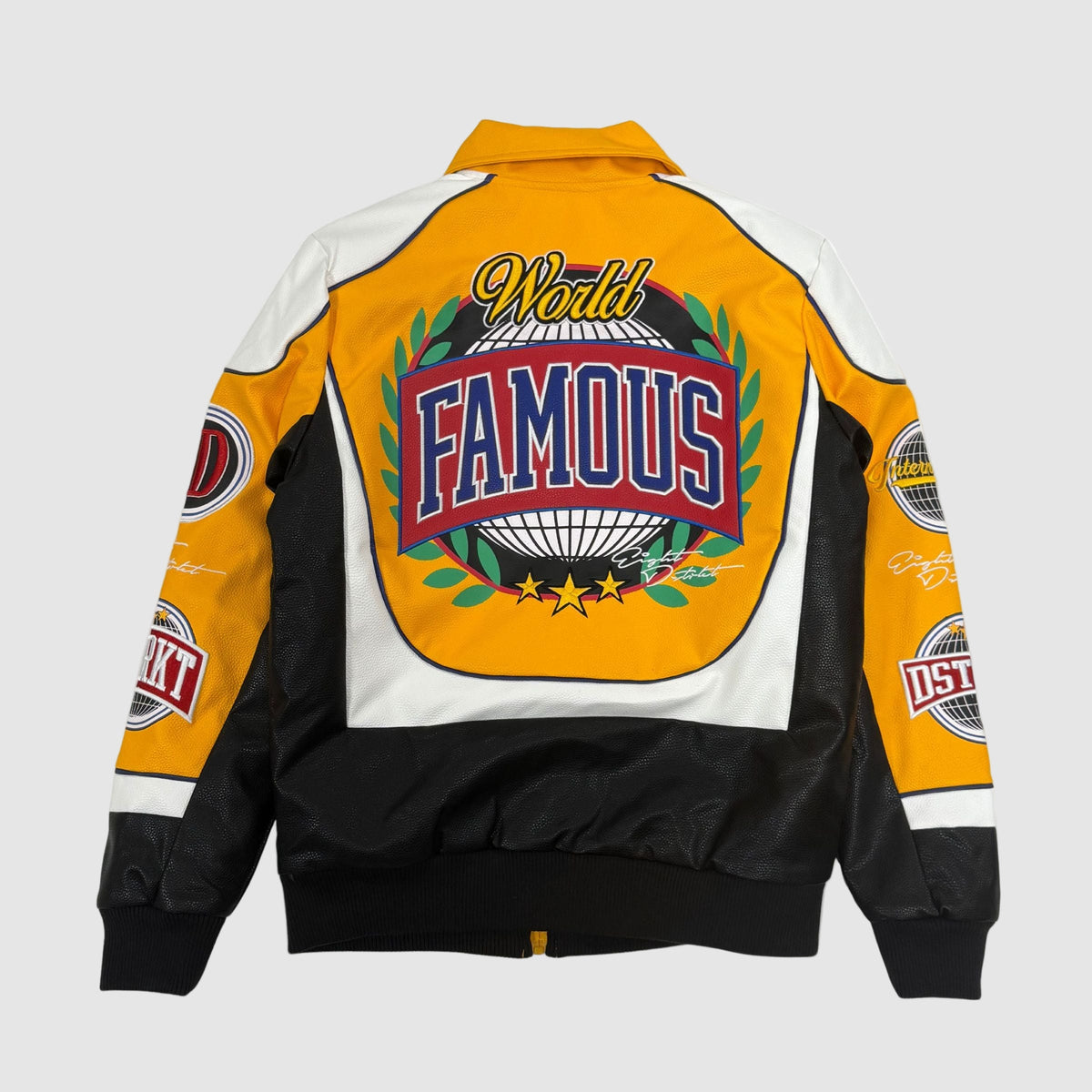 Mastermind PU Embo Varsity Jacket
