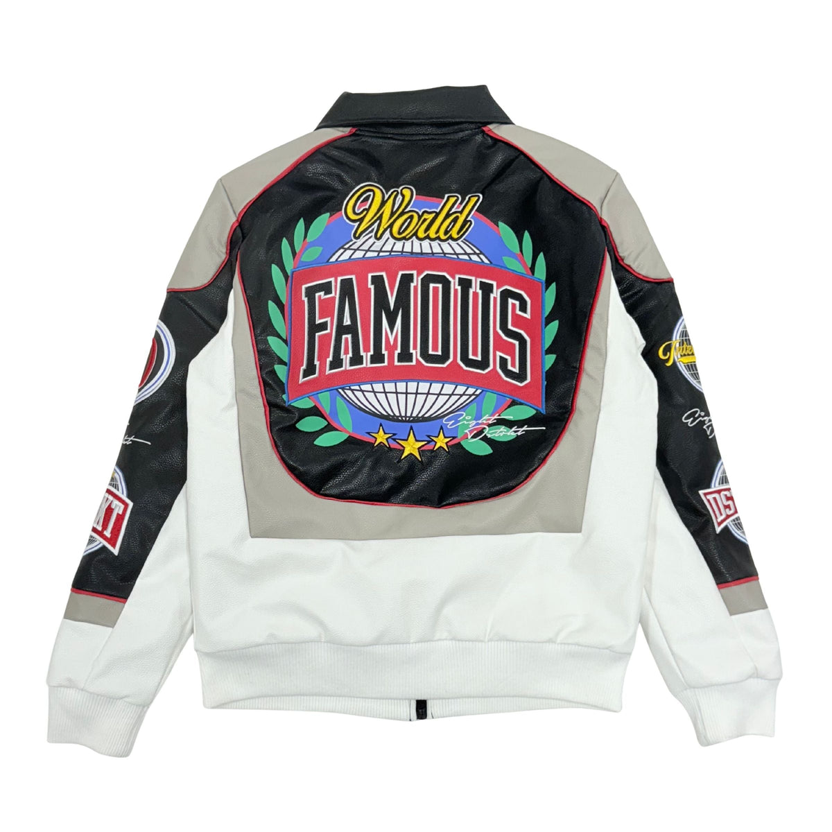 Mastermind PU Embo Varsity Jacket