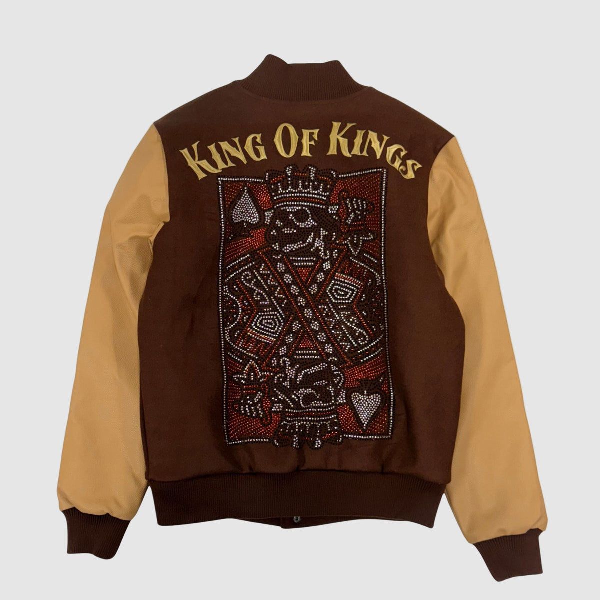 King of Kings Embo Stone Varsity Jacket