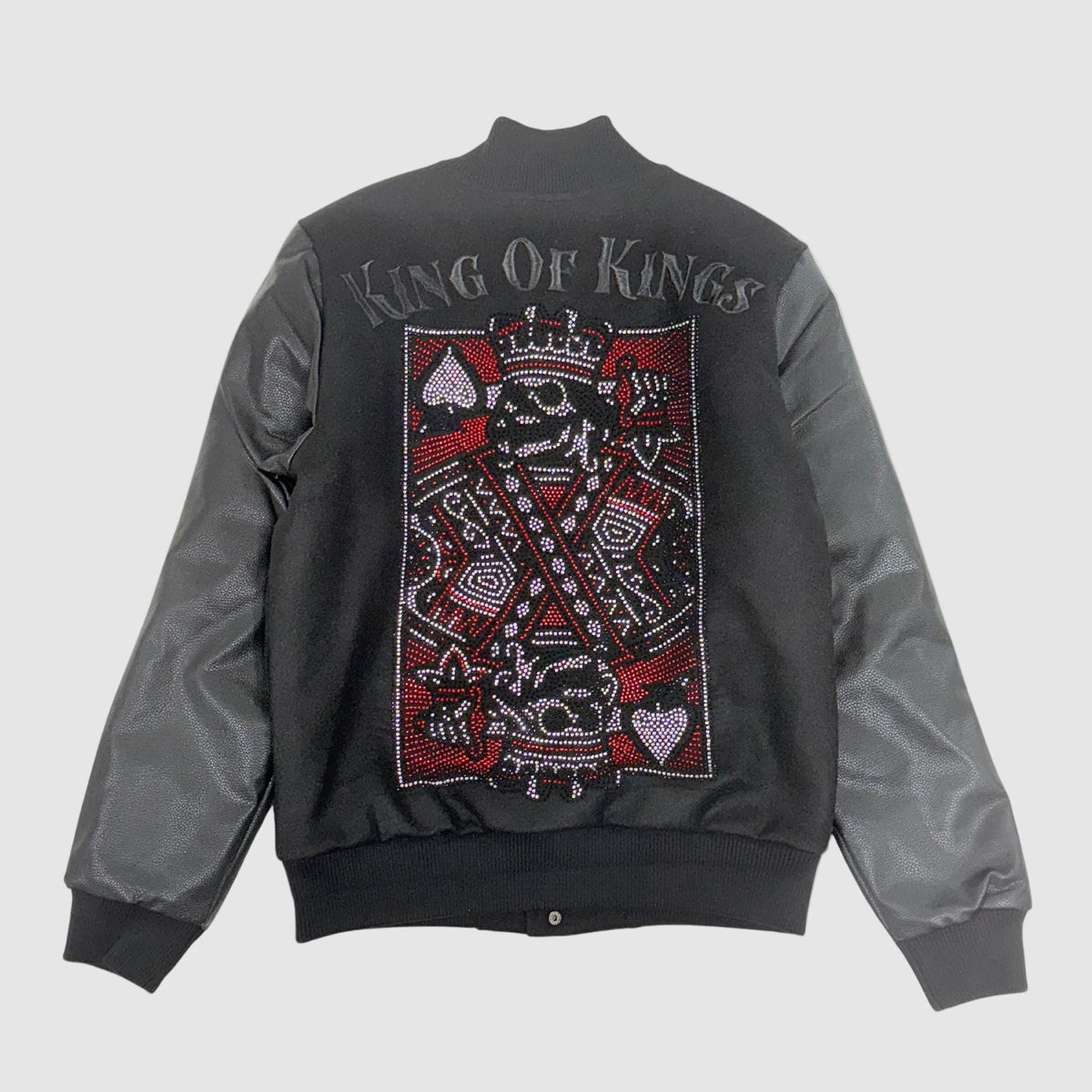 King of Kings Embo Stone Varsity Jacket