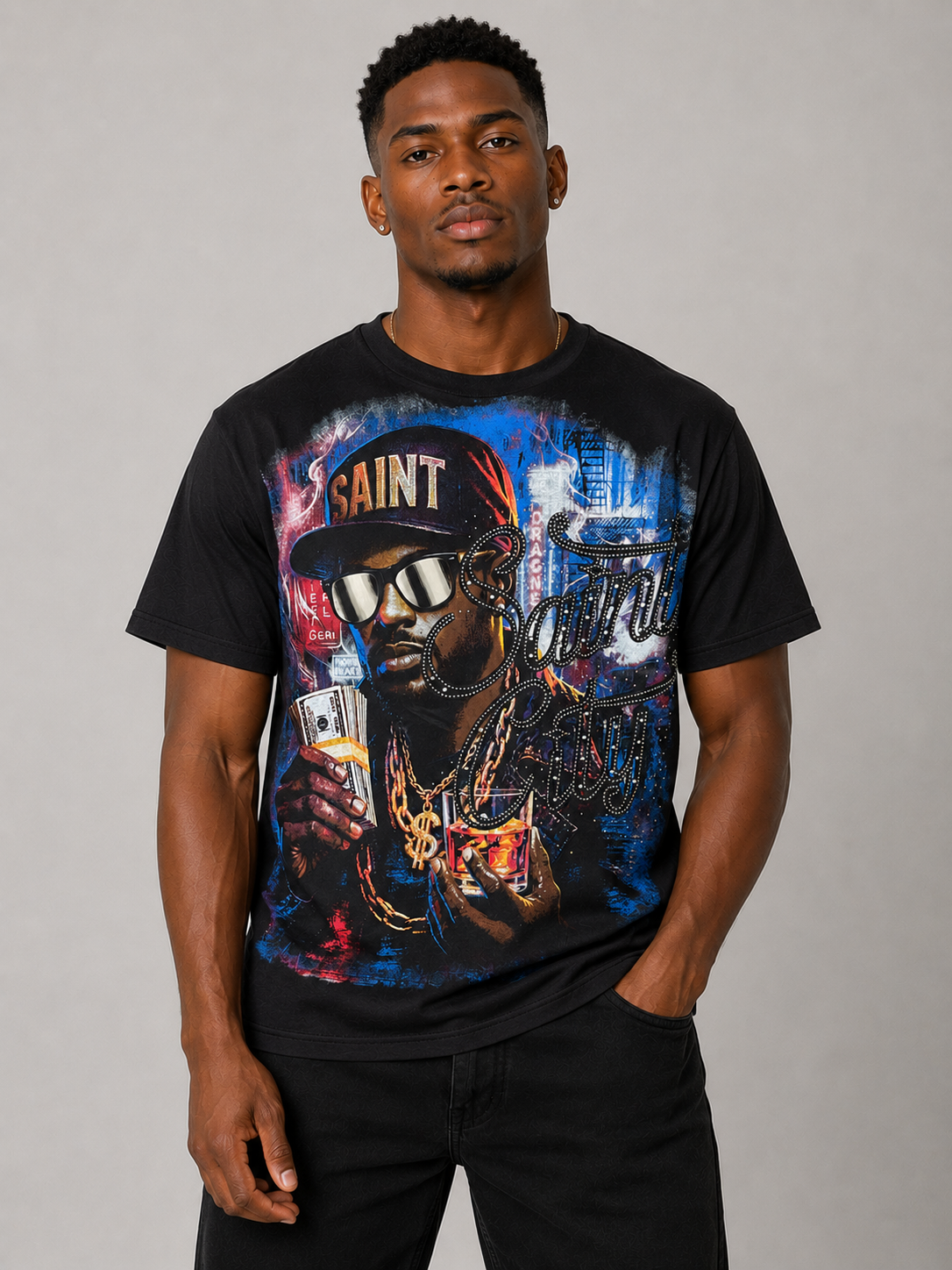 Saint City Hustle Tee