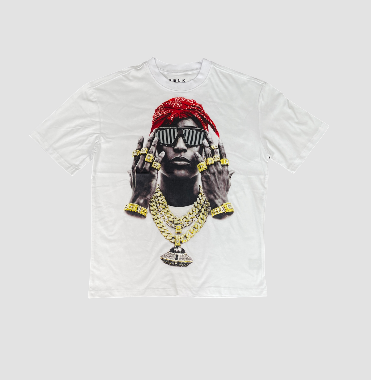 Gold Vision Hustle Tee - White