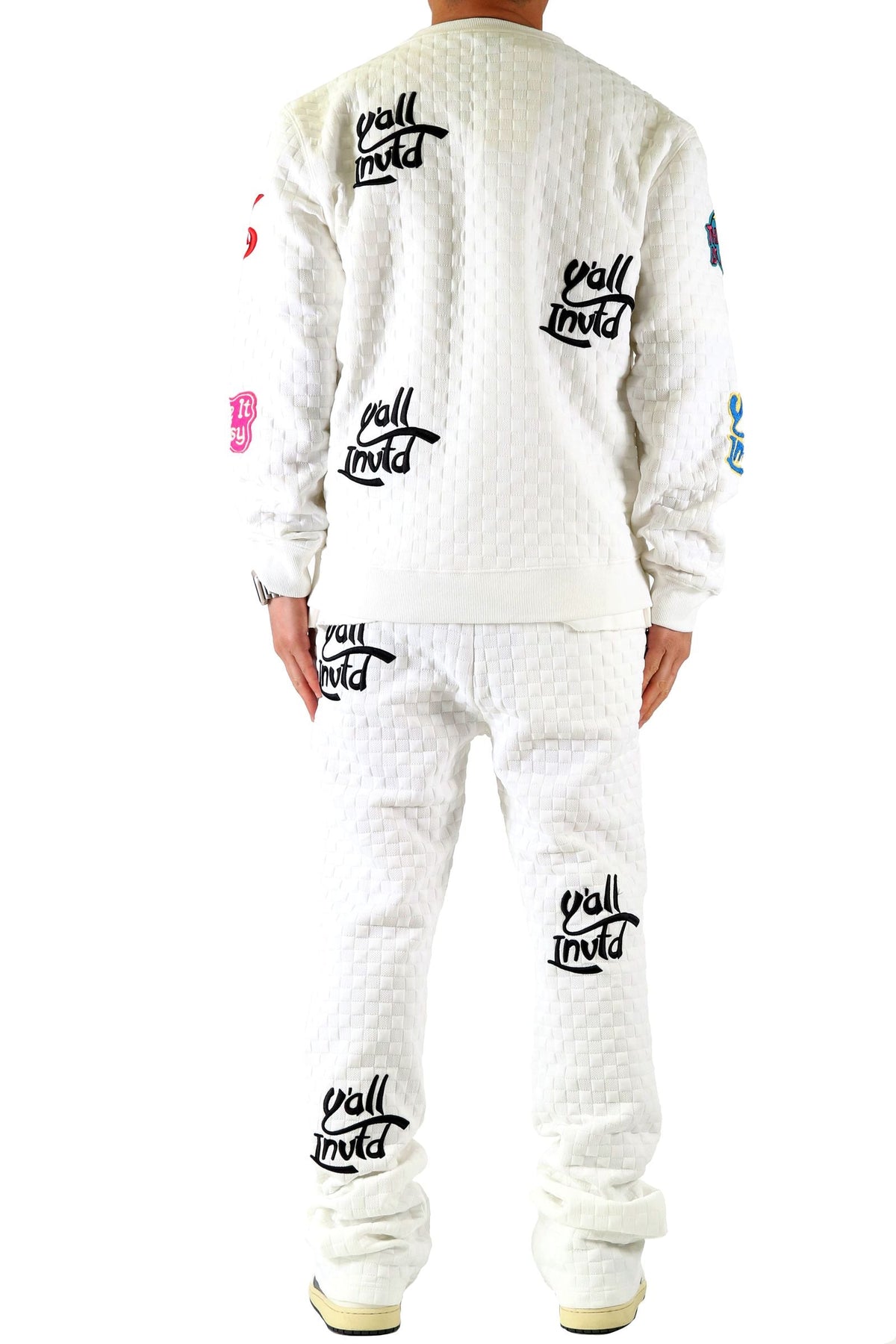 Quilted Embo Sweatshirt & Pants Set