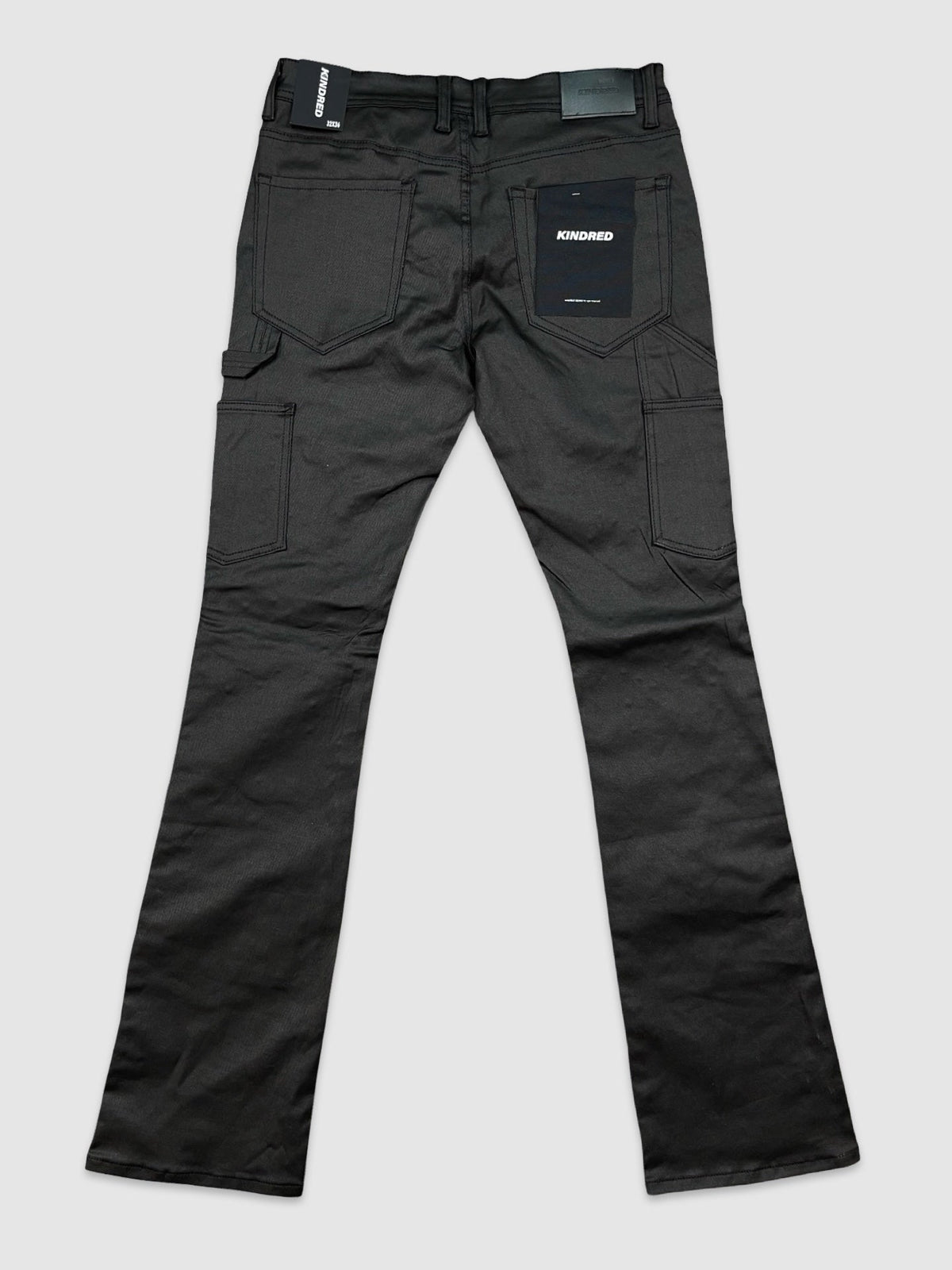 Coated Stack Rhinestone Jeans
