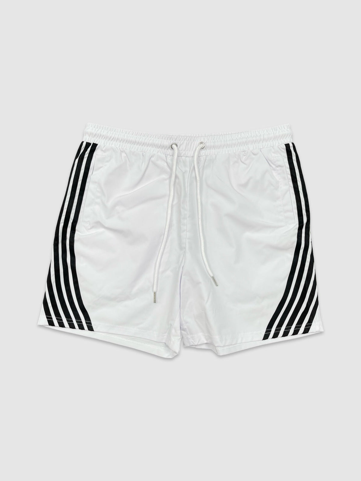 Stripe Board Shorts - White