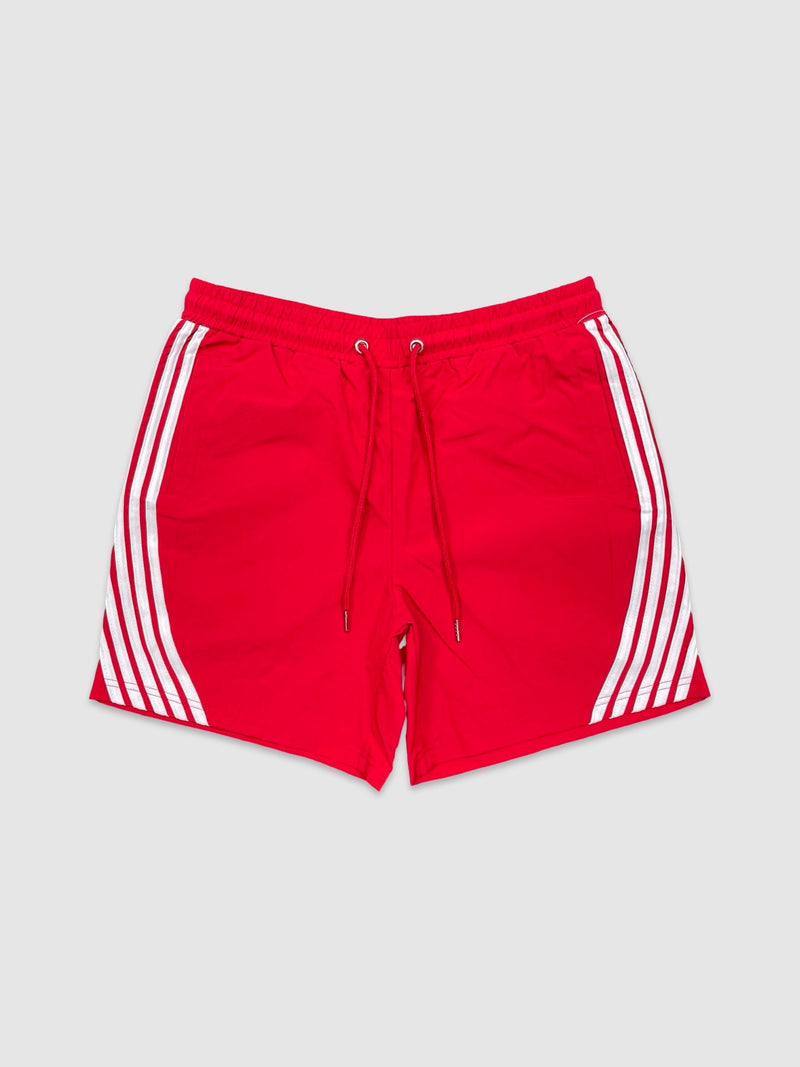 Stripe Board Shorts - Red