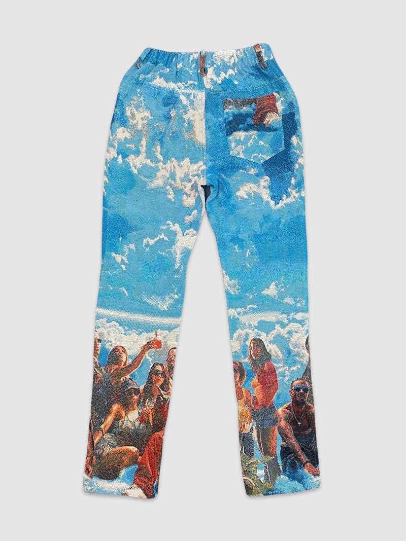 Men's Golden Era Sky Scene Tapestry Jacquard Pants — alternate view