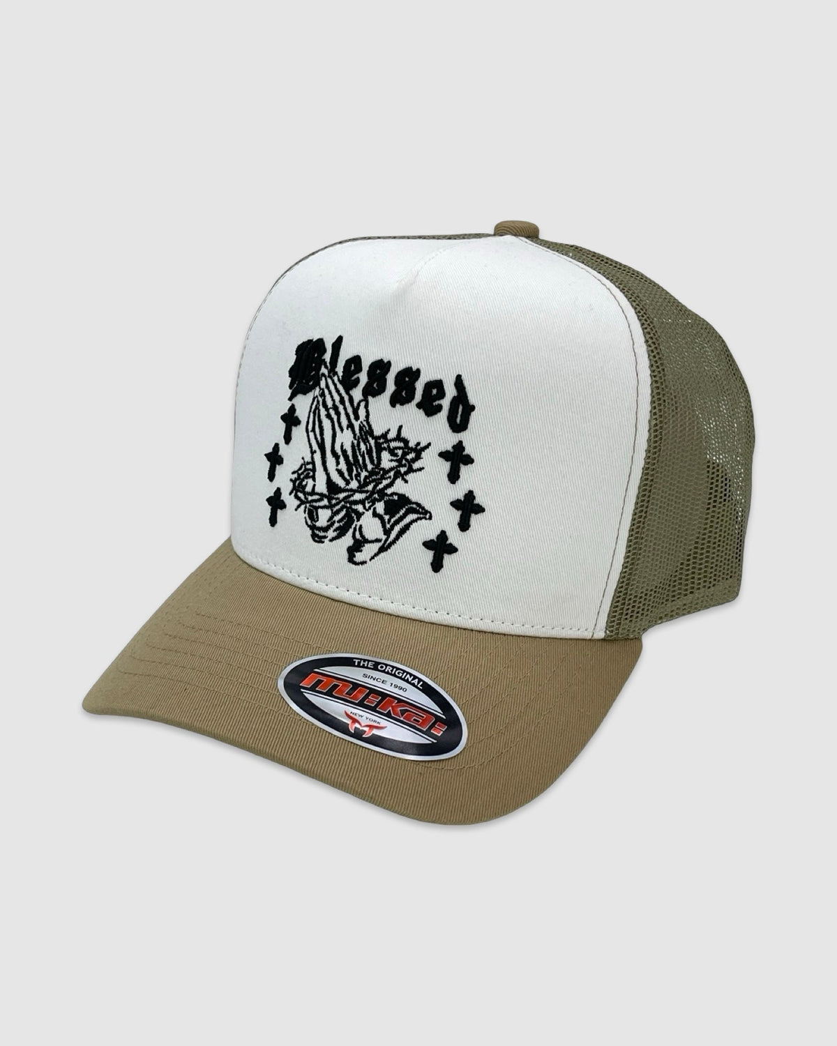 Praying Hands Trucker Hat, enlarged view