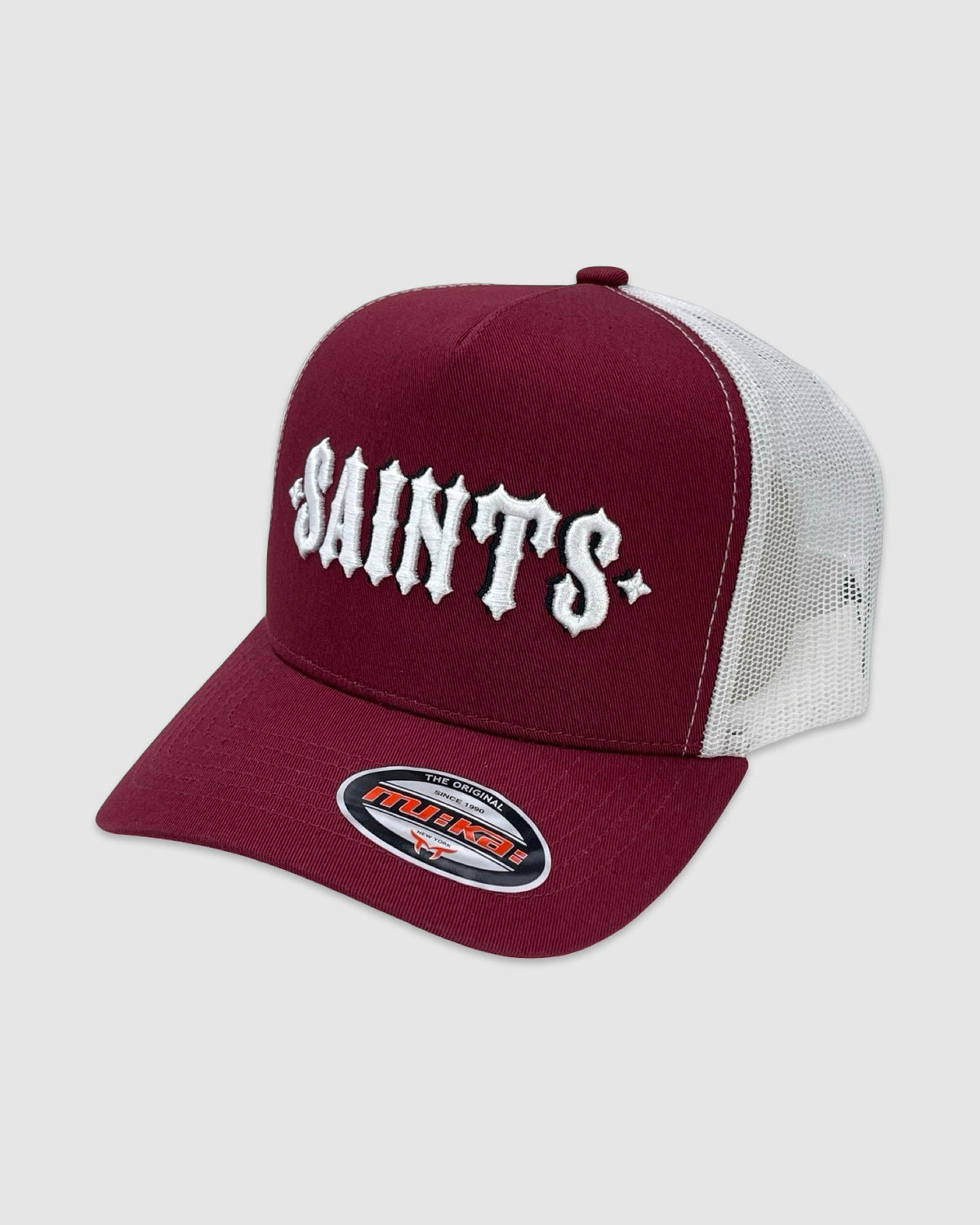 Saints Trucker Hat - Maroon/White