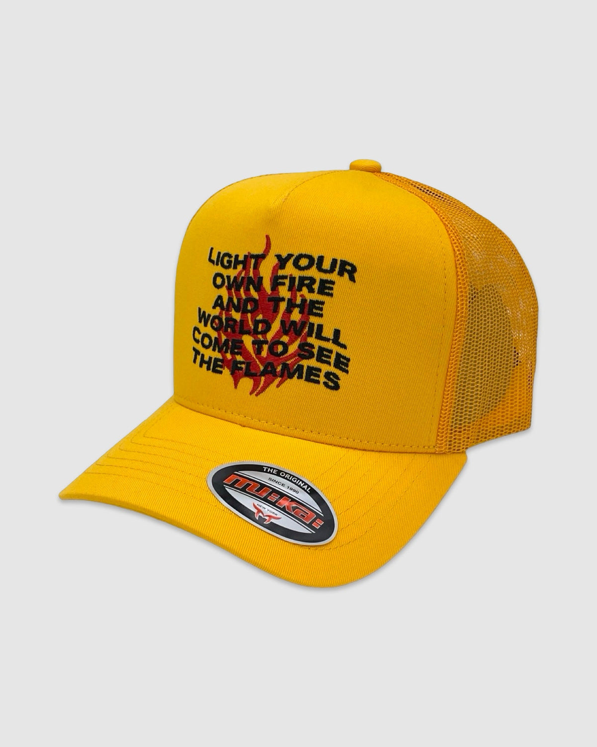 Own Fire Trucker Hat - Gold