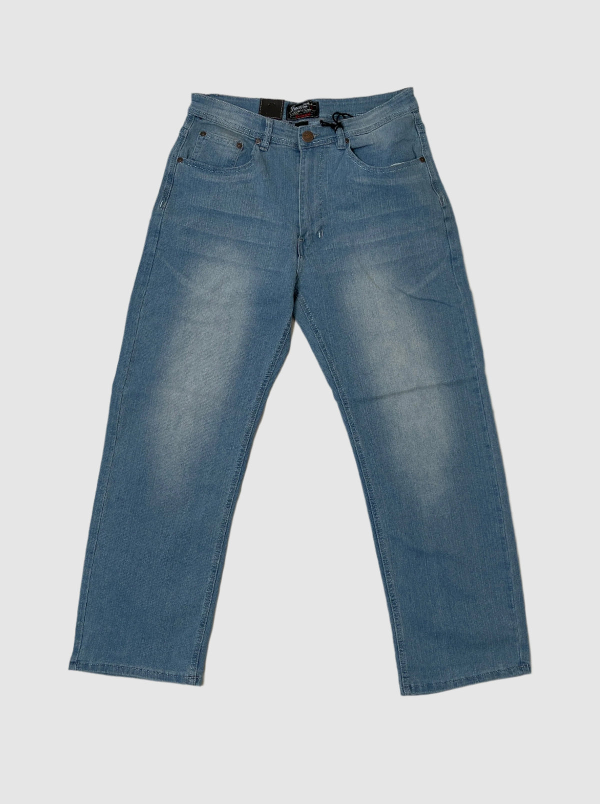 Relaxed Fit Denim Jeans - Light Blue