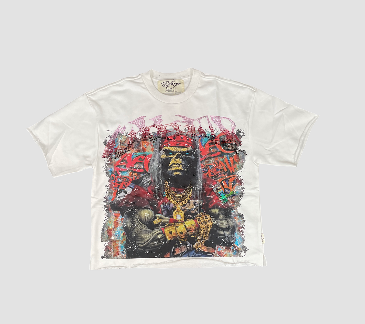 Chaos Cropped Tee - White