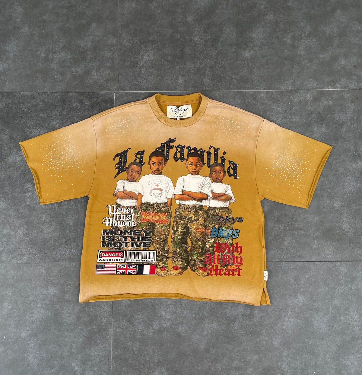 BKYS LA Familia Tee - Yellow