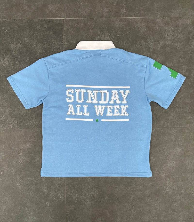 Men's Sunday All Week Varsity Short Sleeve Rugby Polo — alternate view