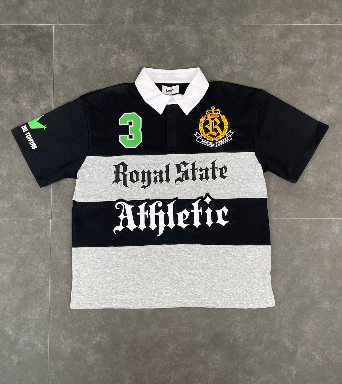 SS Varsity Polo - Black