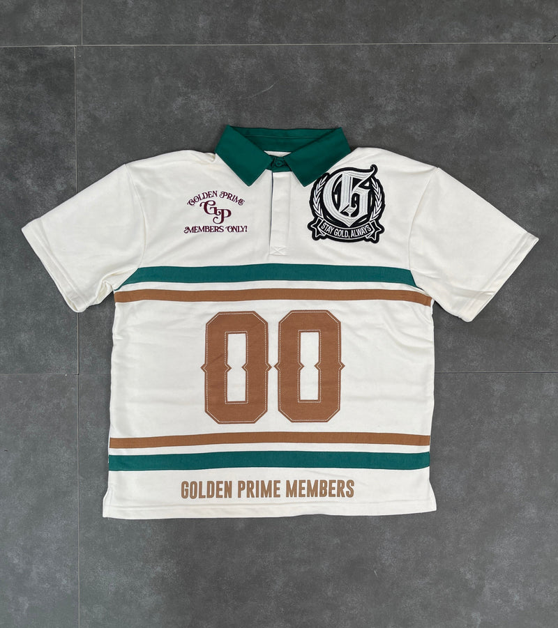 SS Varsity Polo - Vanilla