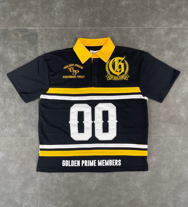 Men's Golden Prime 00 Varsity Short Sleeve Rugby Polo — alternate view