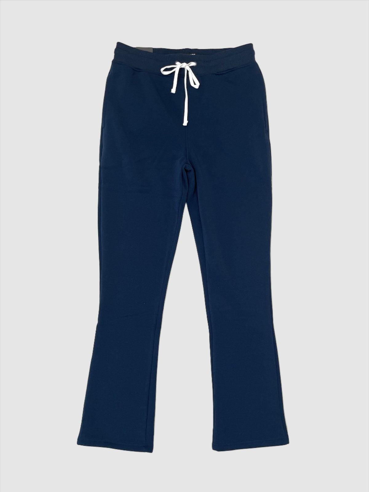 Fleece Stacked Fit Pants - Navy