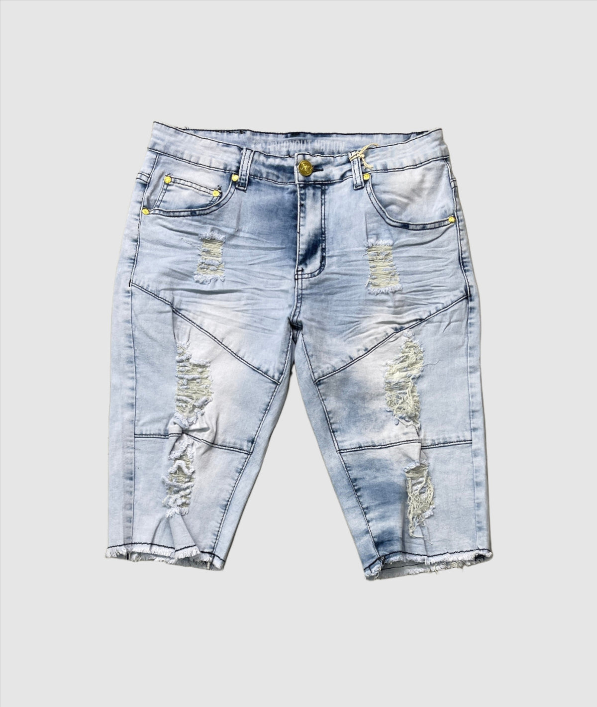 Ripped Shorts - Ice Blue