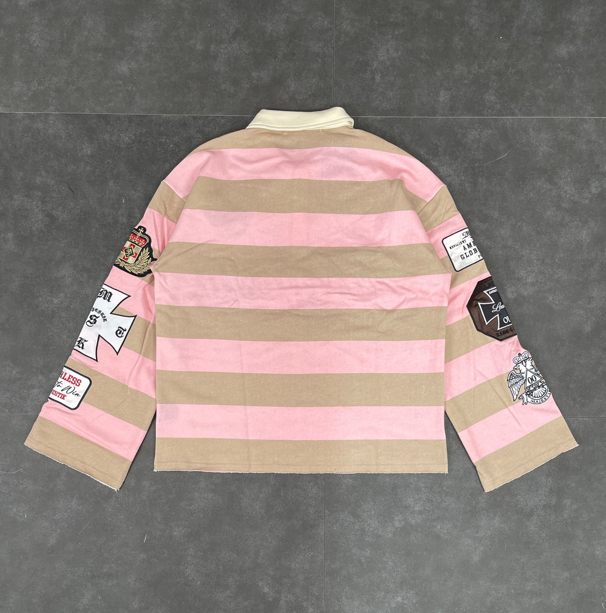 Cut & Sew Majestik Long Sleeve Polo