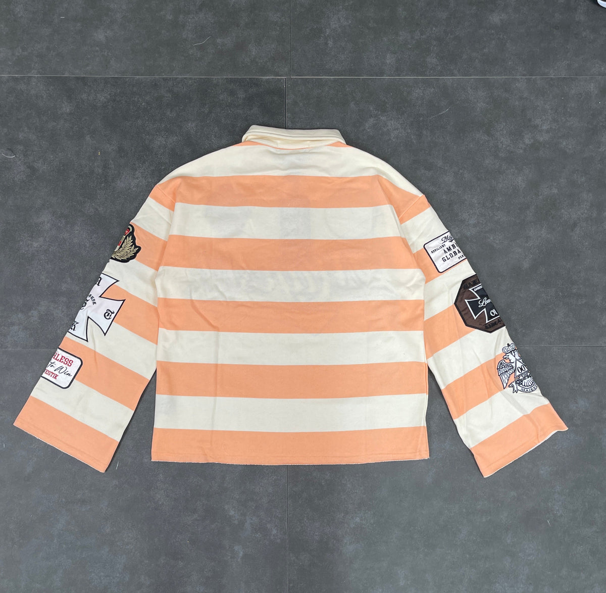 Cut & Sew Majestik Long Sleeve Polo