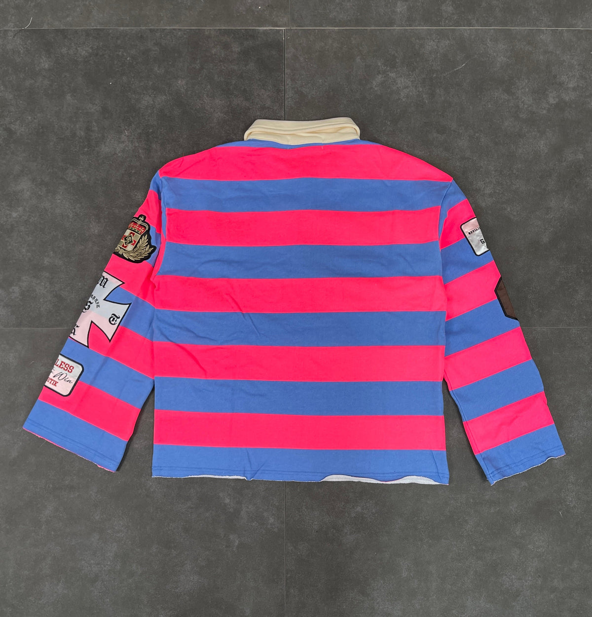 Cut & Sew Majestik Long Sleeve Polo
