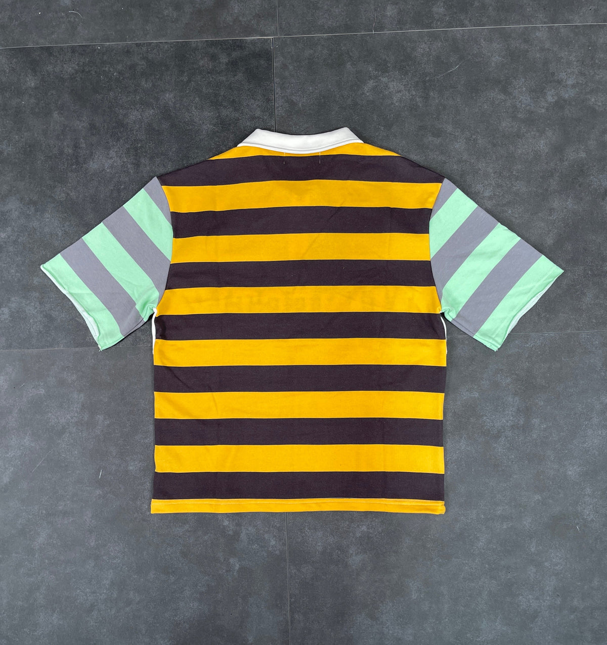 Cut & Sew Majestik Stripe Polo