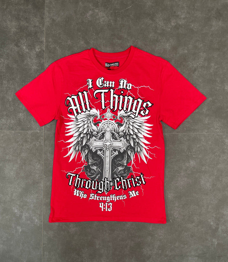 I Can Do All Thing SS Tee - Red