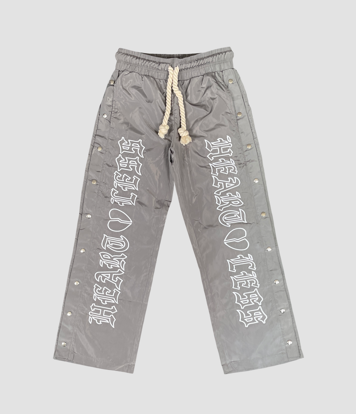 Heartless Nylon Pants - Grey
