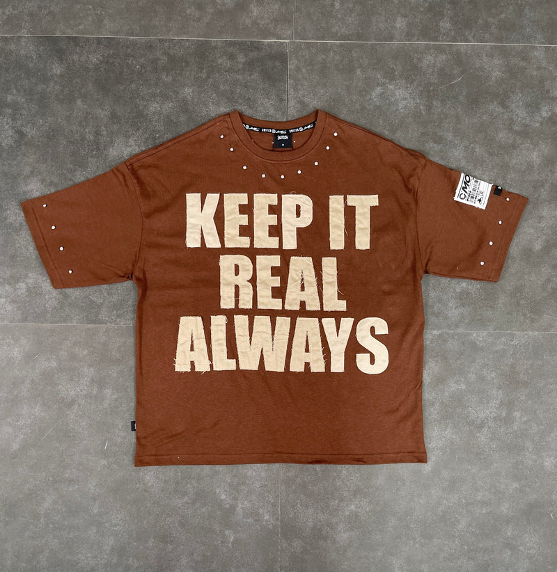 Men's Keep It Real Always Text Short Sleeve Tee — alternate view