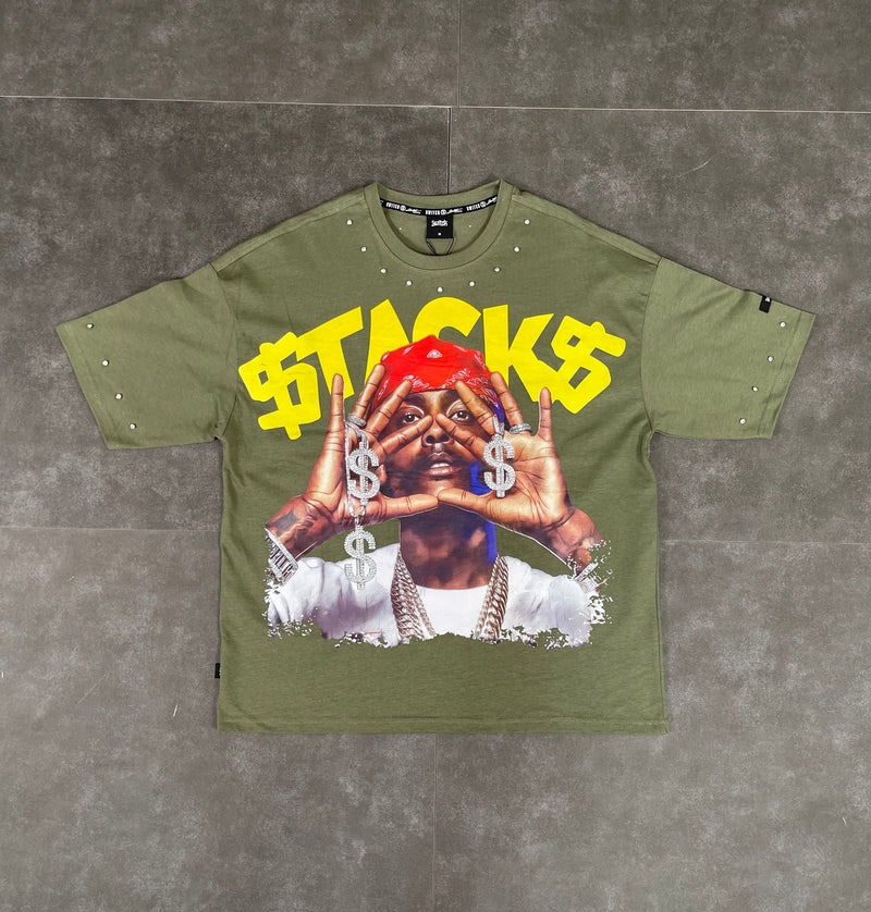 Stacks SS Tee - Olive