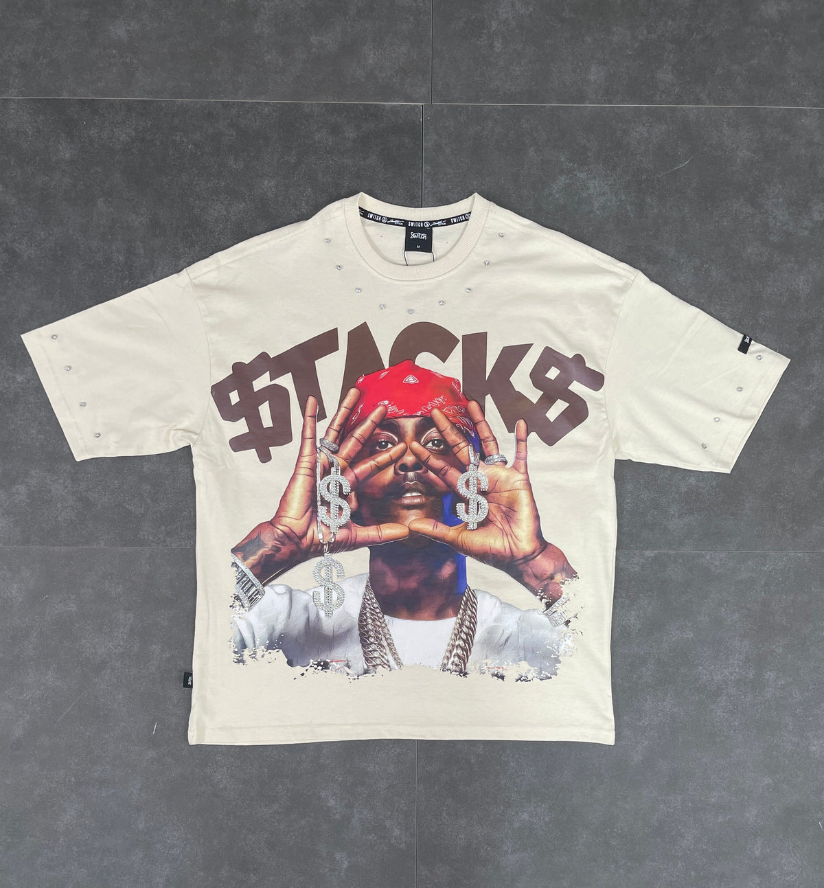 Stacks SS Tee - Cream