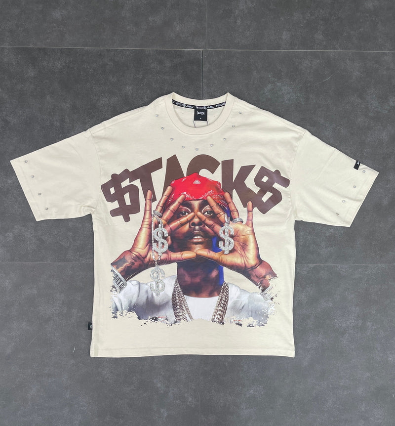 Men's Stacks Gold Graphic Short Sleeve Tee — alternate view