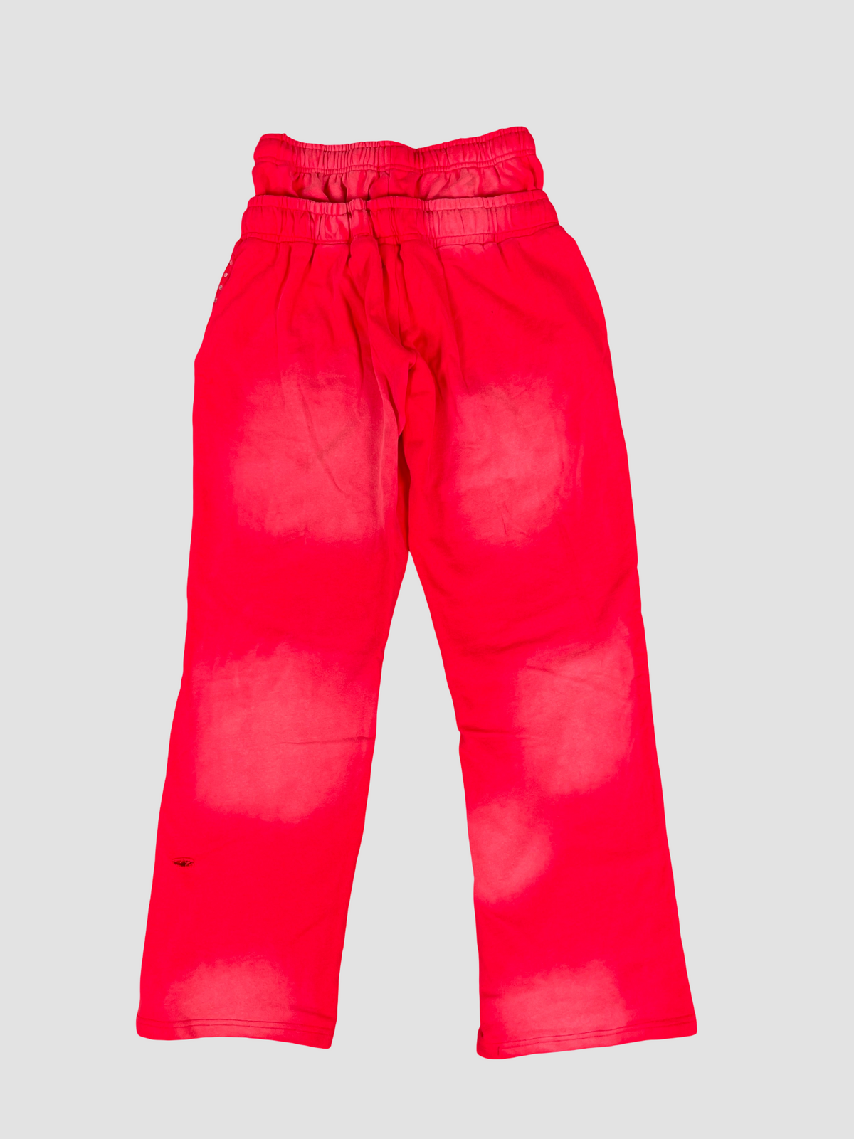 Double Waist Stripe Fleece Pants