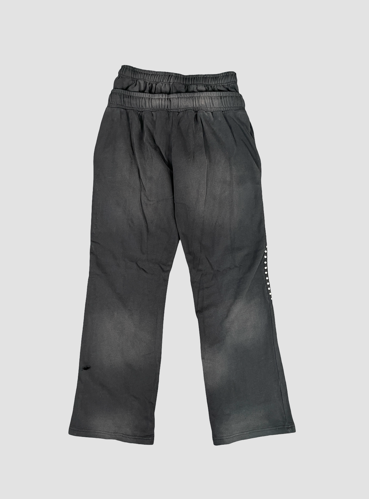 Double Waist Stripe Fleece Pants