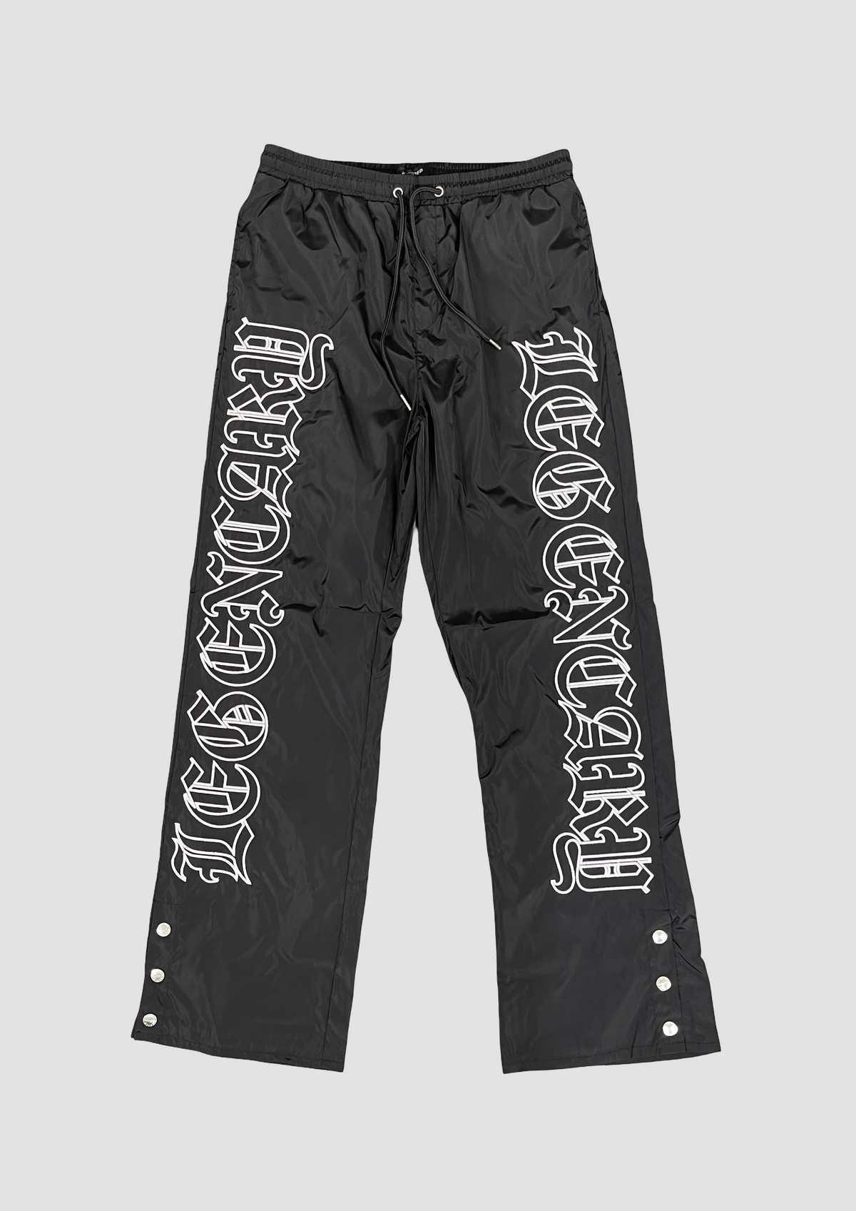 Legendary Nylon Snap Pants - Black