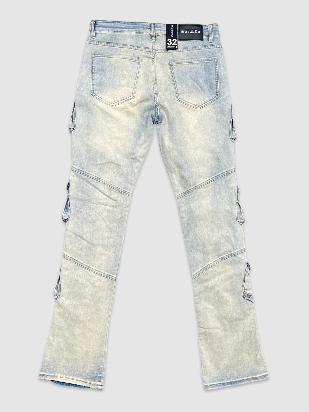 Studded Stacked Cargo Jeans