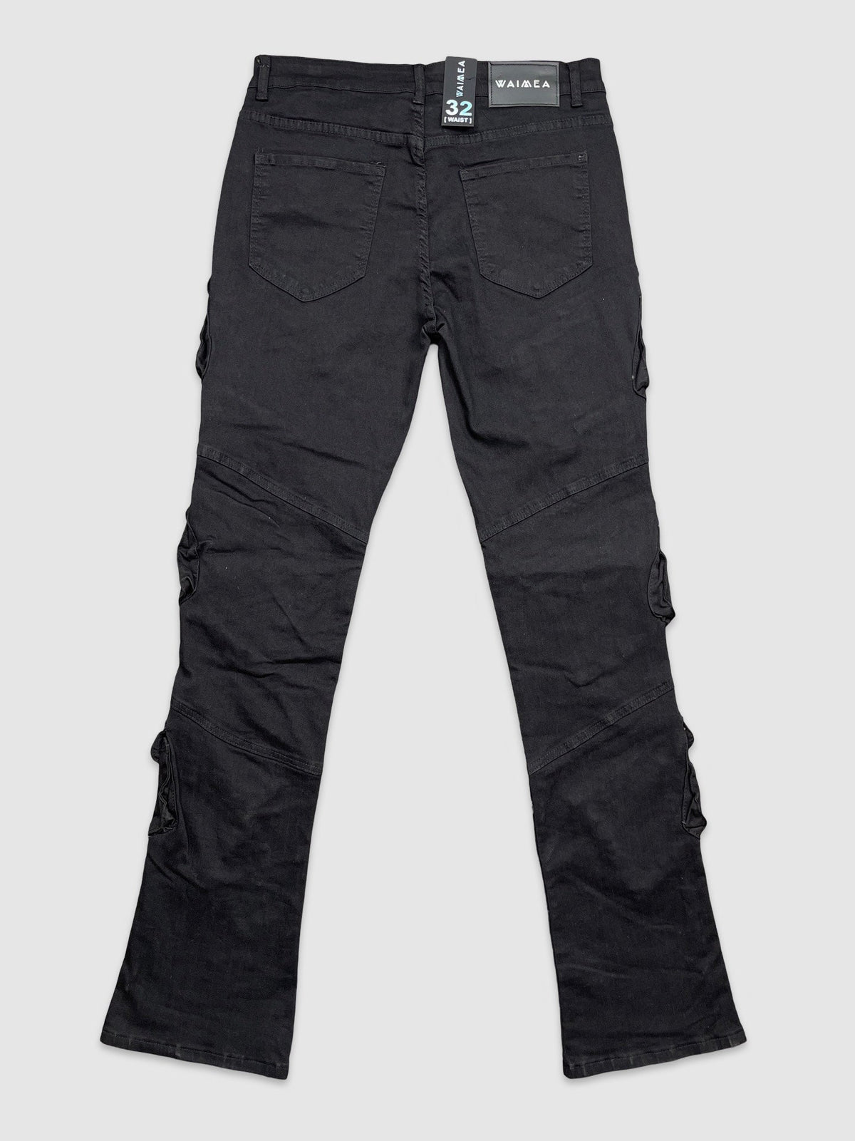 Studded Stacked Cargo Jeans