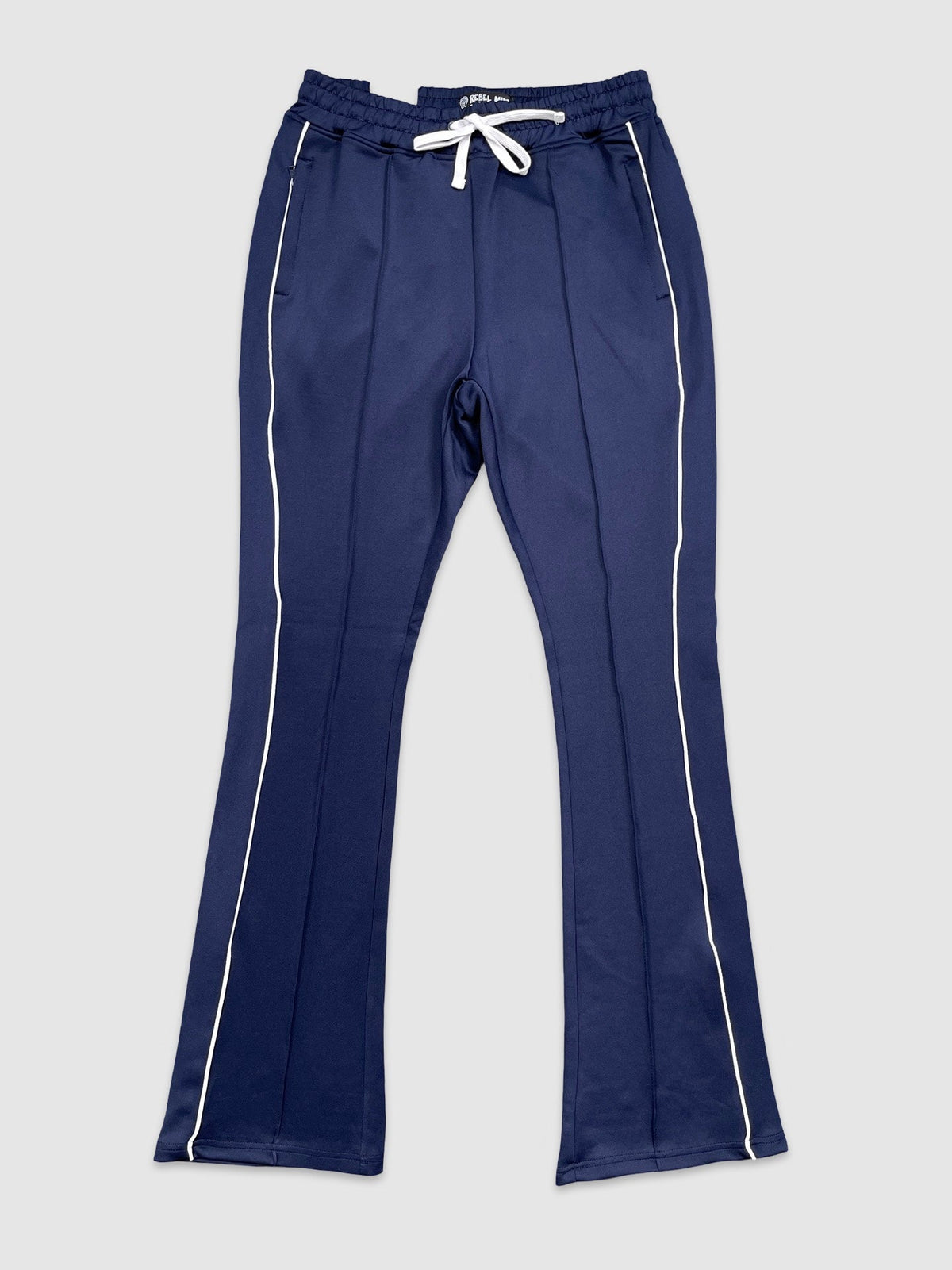 Stacked Fit Track Pants - Navy