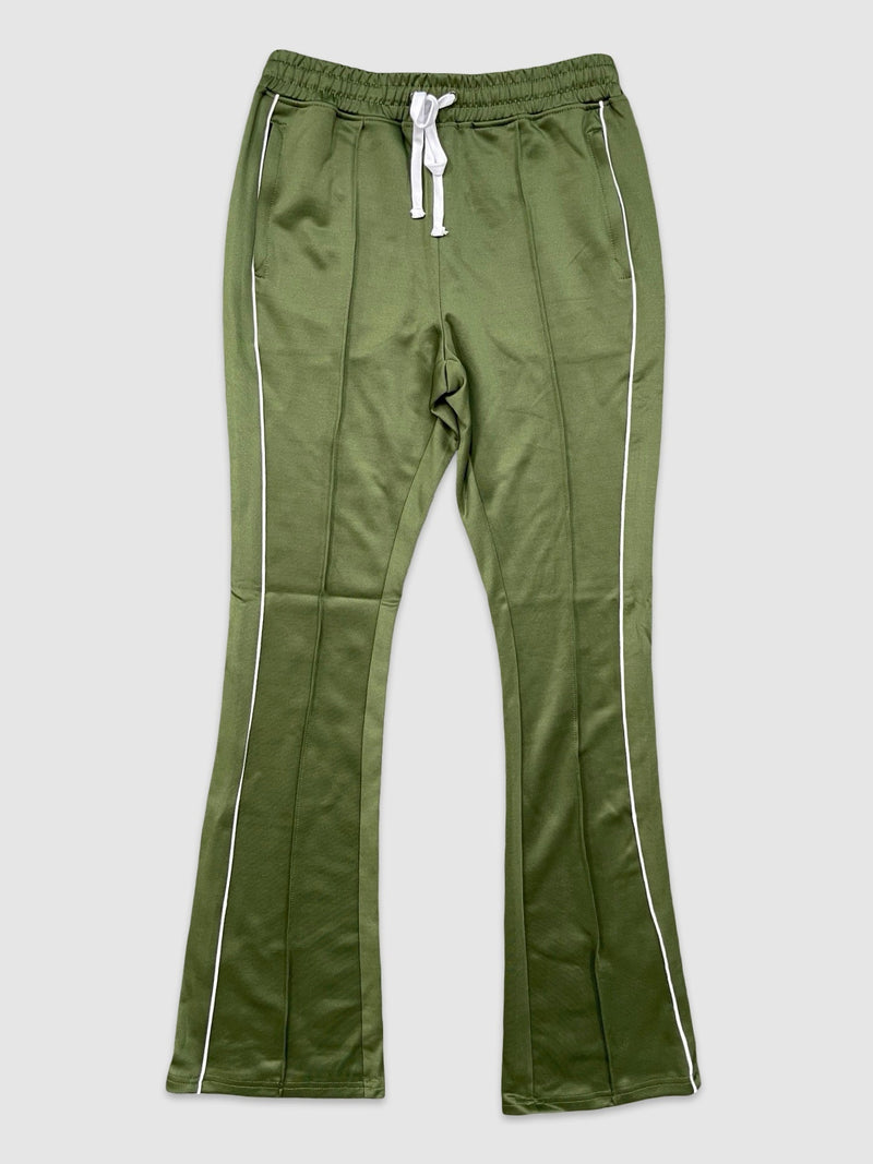 Men's Stacked Flare Track Pants with Piping — alternate view